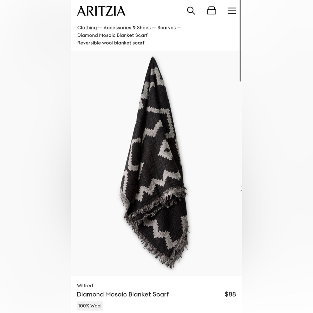 Wildred Diamond Mosaic Blanket Scarf